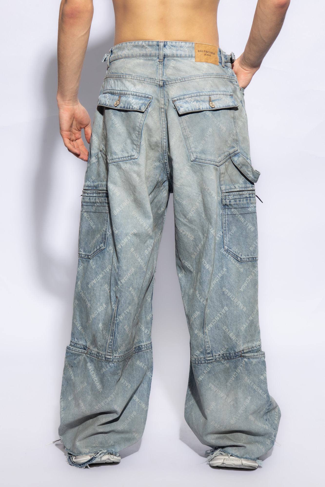 Blue Jeans with logo Balenciaga Vitkac Canada